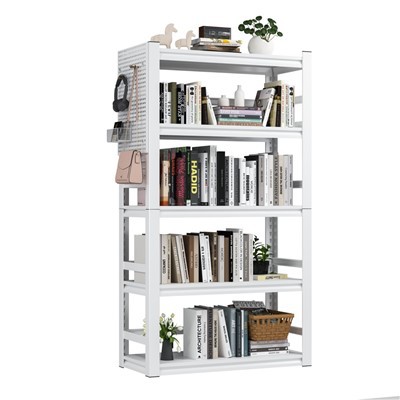 Prestatges de llibres de metalls blancs